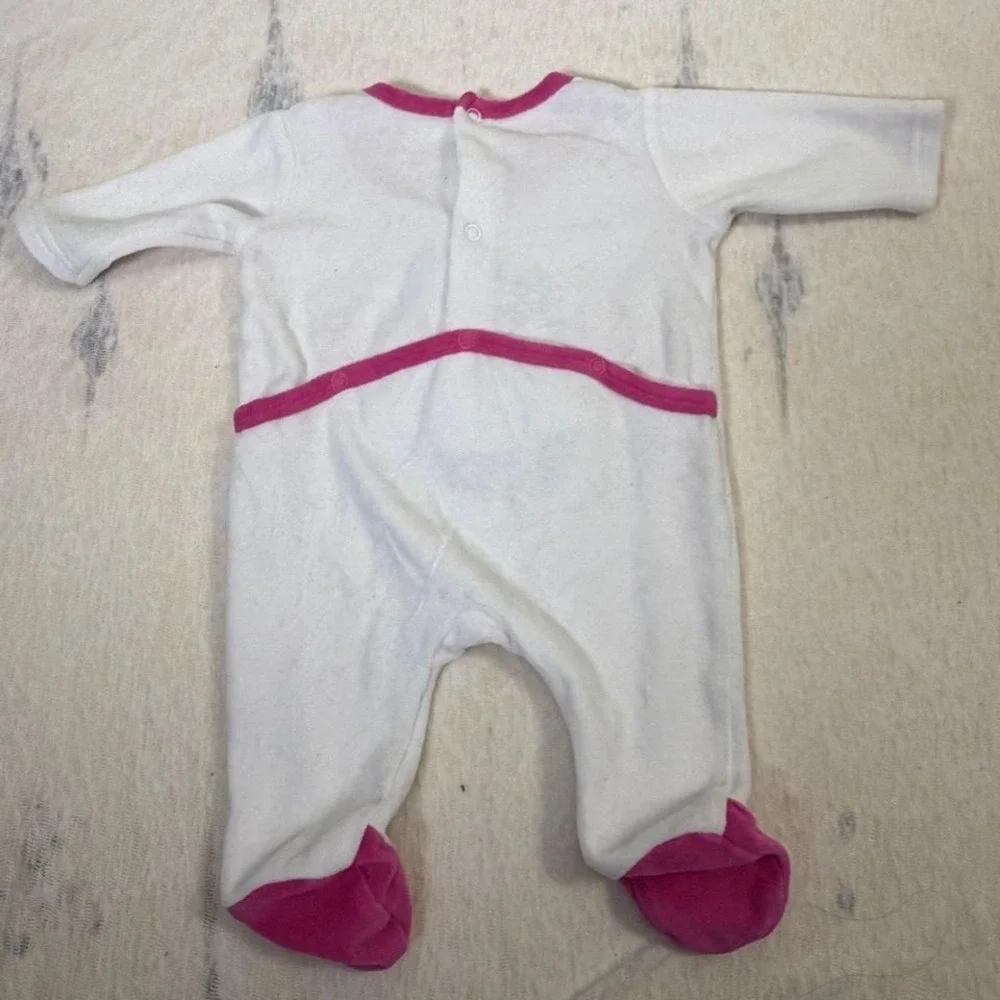 Disney Baby Marie Aristocats Footed Sleeper Pink White 3 Month Girl